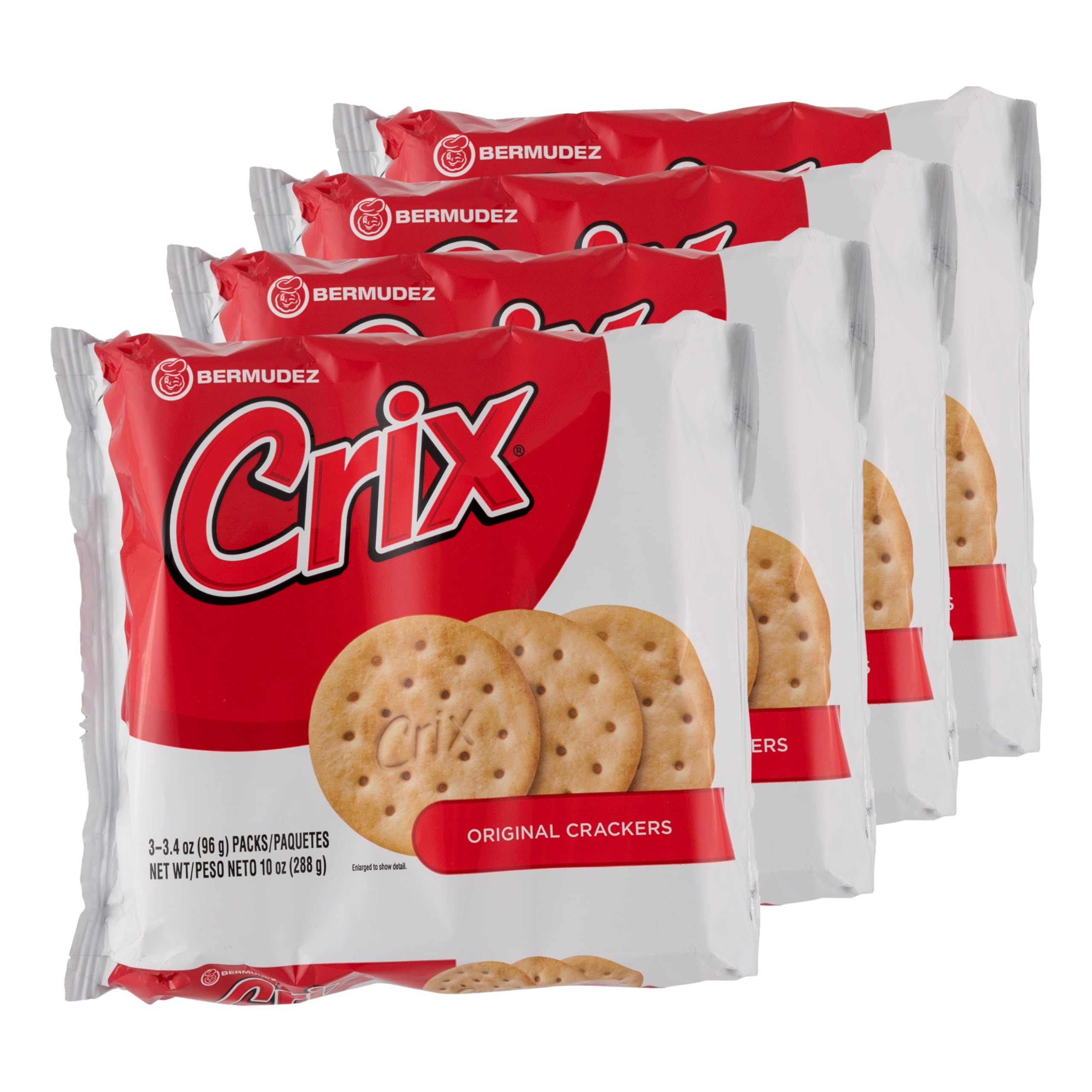Crix rollos individuales abiertos listos para acompañar y consumir.