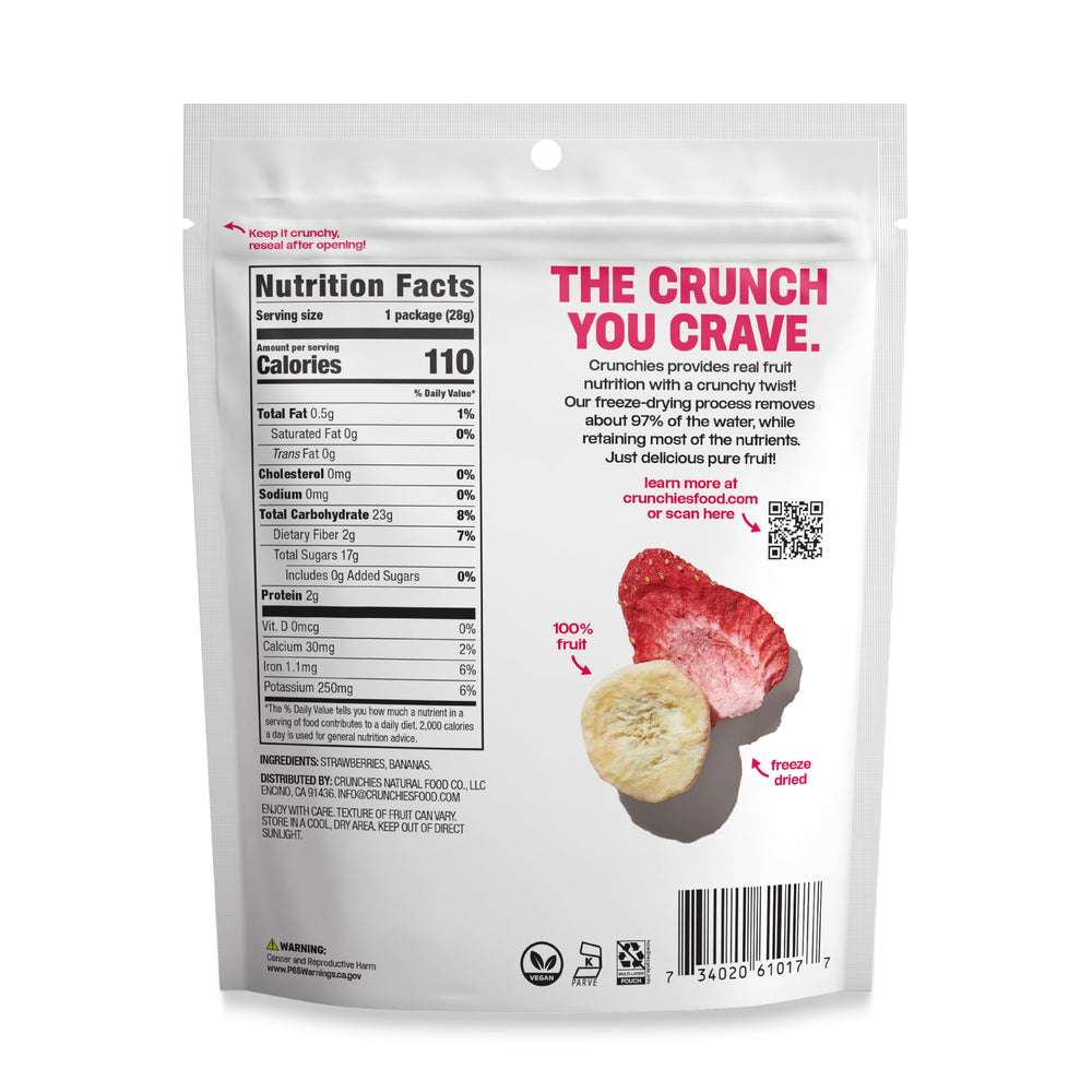 Crunchies primer plano de textura crujiente, conserva sabor y nutrientes