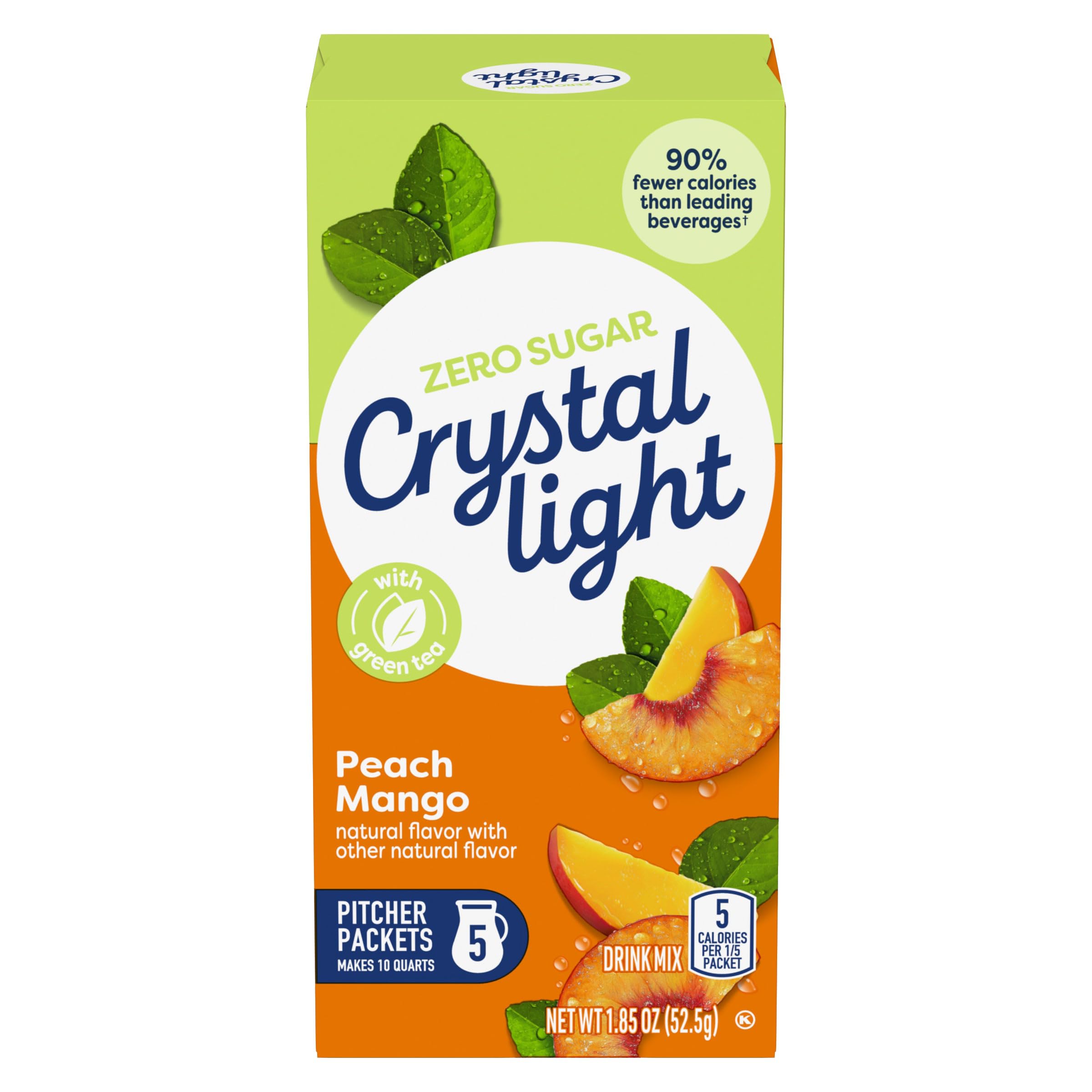Crystal Light detalle de paquetes internos listos para usar