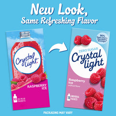 Crystal Light mezcla en botella para llevar mostrando preparación fácil y portable