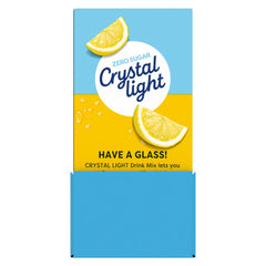 Crystal Light polvo amarillo textura fina, mezcla rápida y sin grumos