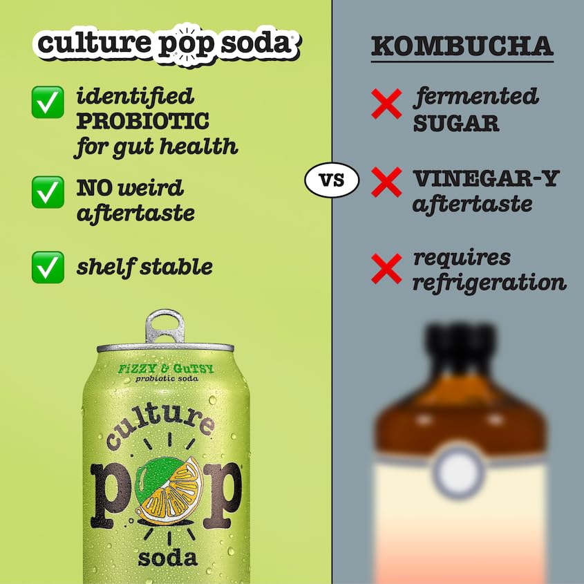Culture Pop pack de 12 latas mostrando conveniencia y almacenamiento