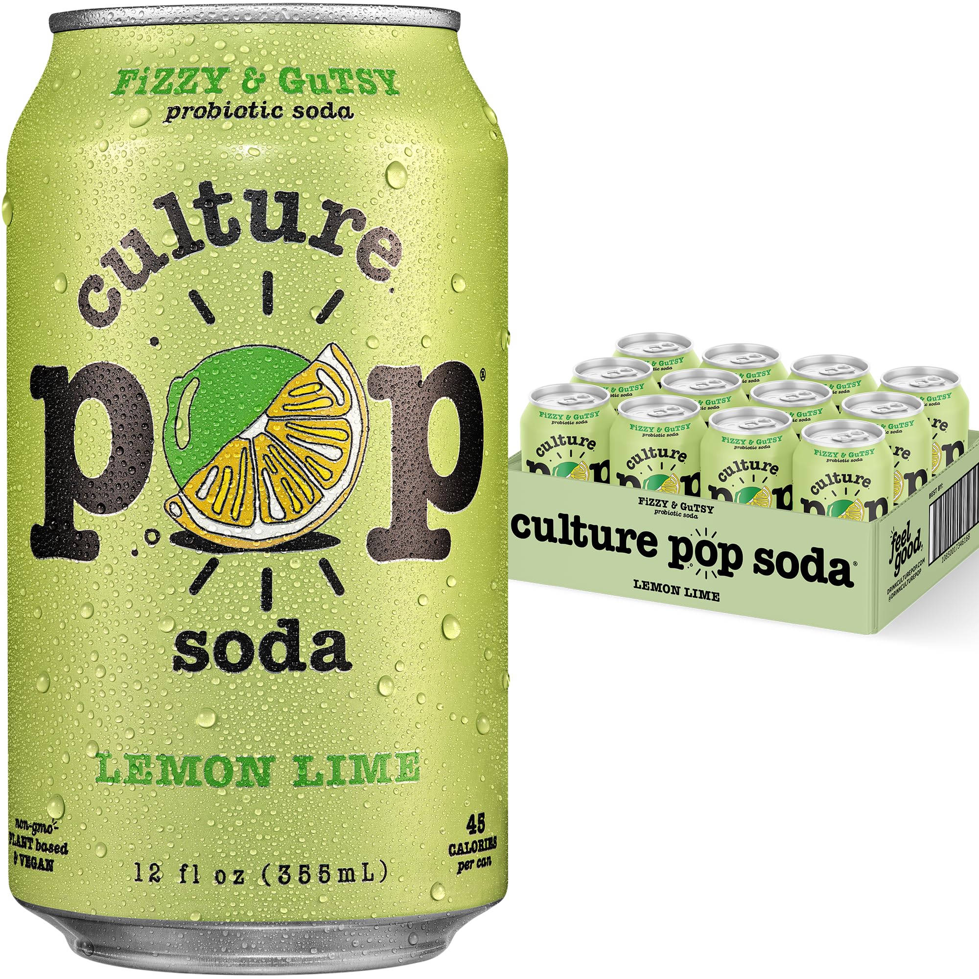 Culture Pop lata frontal con diseño cítrico y aspecto refrescante