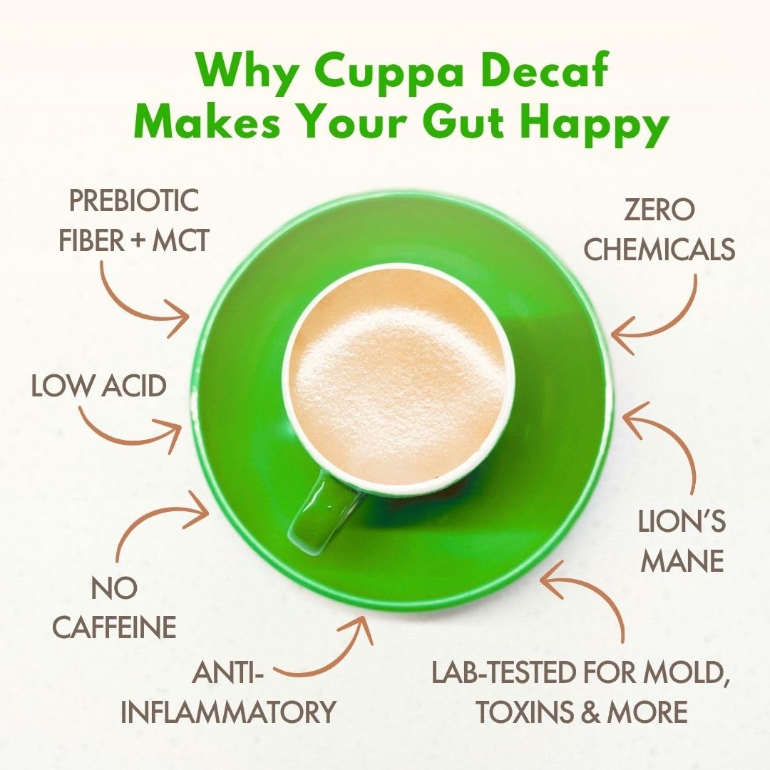 Cuppa Healthy Coffee en escena de desayuno saludable y energía equilibrada