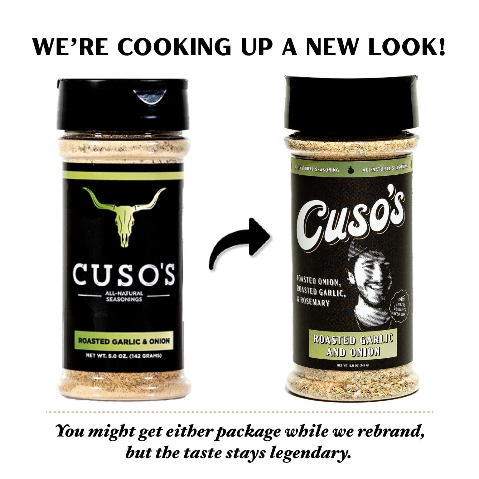 Cuso Cuts presentación con utensilios listos para cocinar