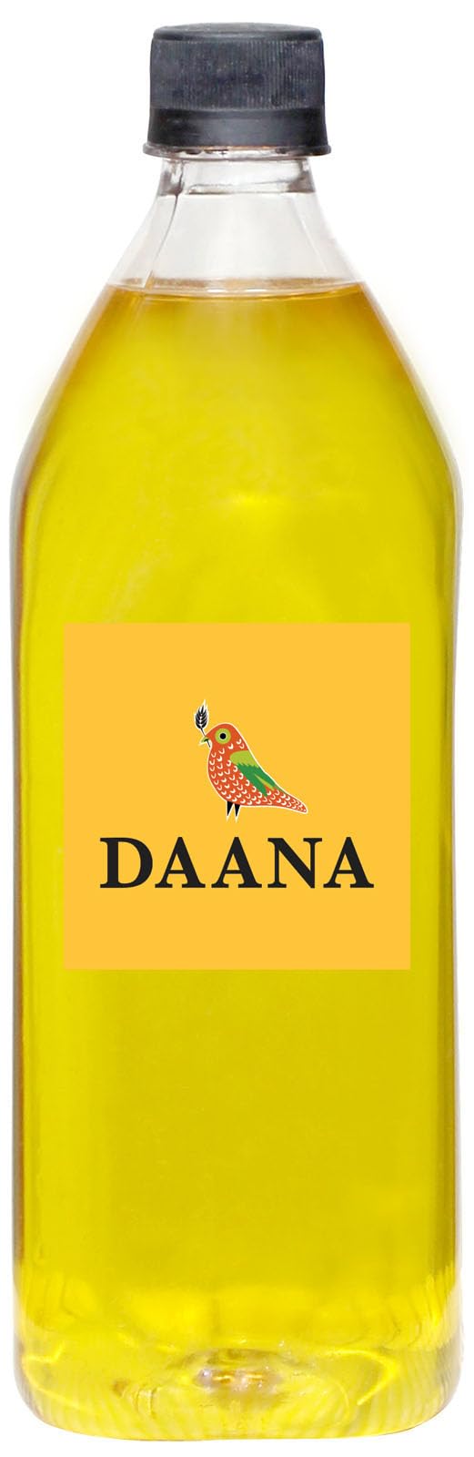 Daana aceite de cártamo textura dorada y brillo natural beneficioso