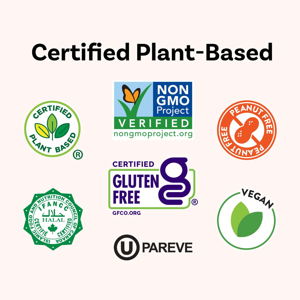 Daiya detalle de etiqueta con ingredientes plant-based y certificaciones claras