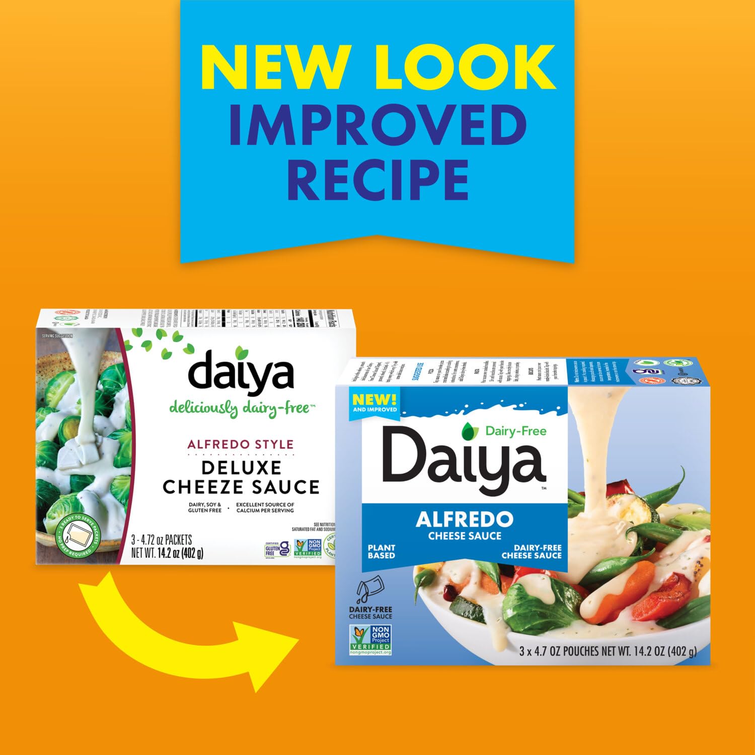 Daiya usado como dip para nachos mostrando versatilidad y conveniencia