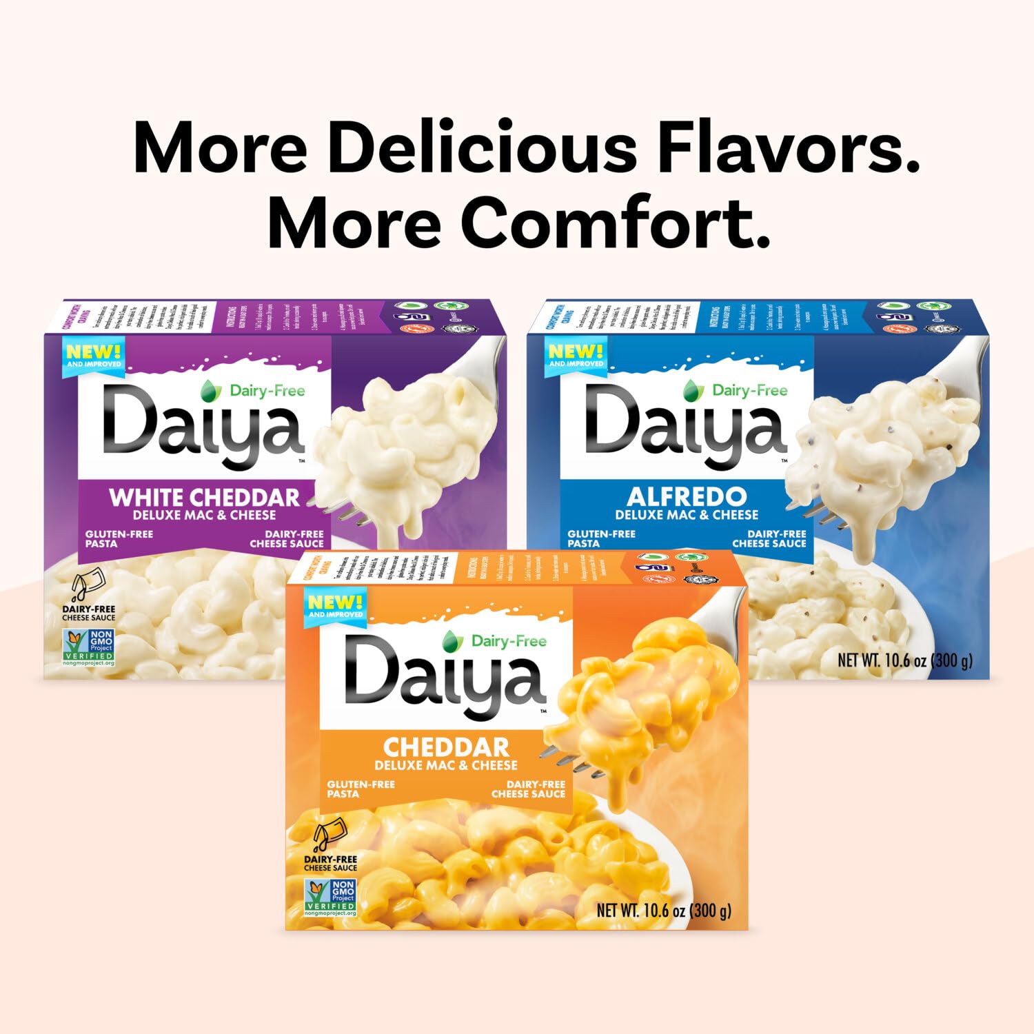 Daiya familia comiendo en mesa resaltando facilidad y sabor