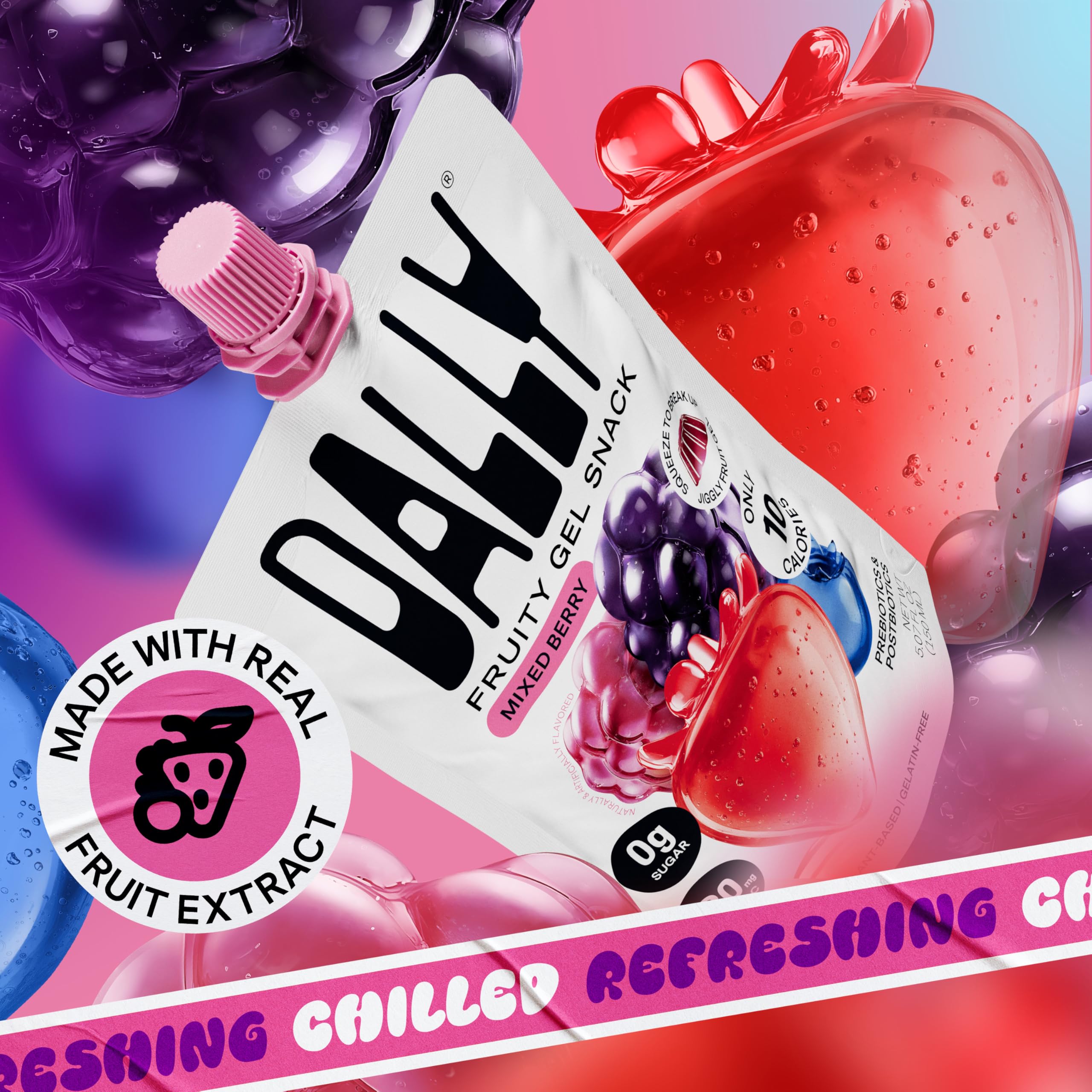 DALLY sobres fríos en refrigerador listos para servir y refrescar