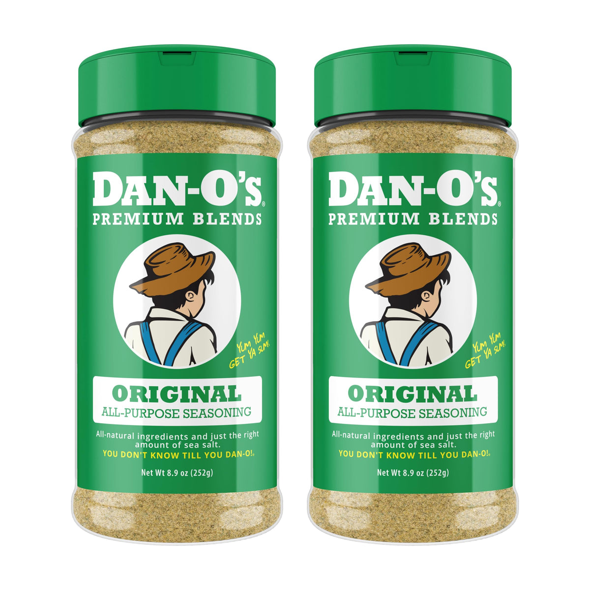 Dan-O's pack de 2 botellas frontales mostrando envase y conveniencia