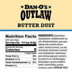 Dan-O's primer plano de textura Butter Dust muestra polvo mantecoso y uso fácil