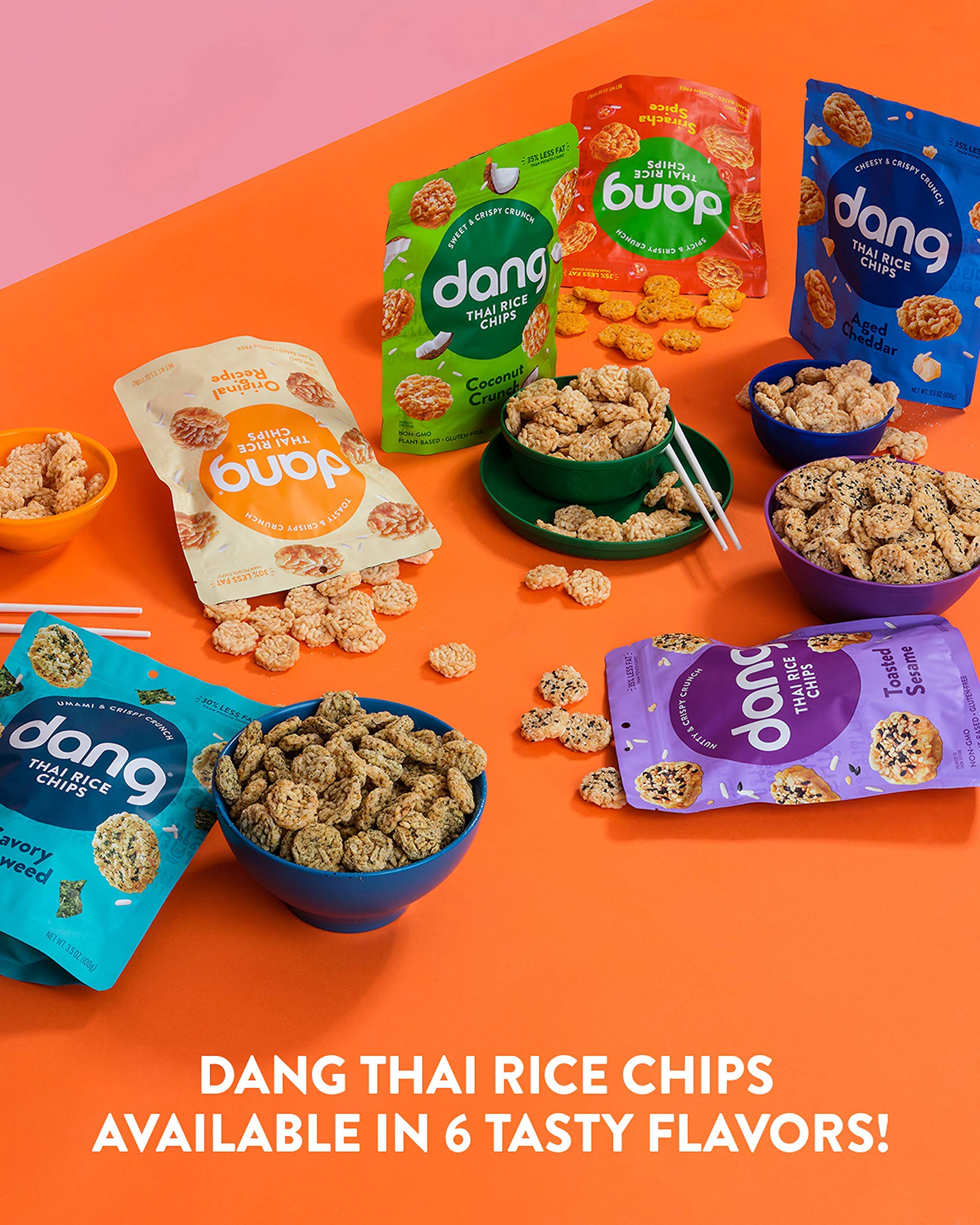 DANG escena de picnic con los chips como snack versátil