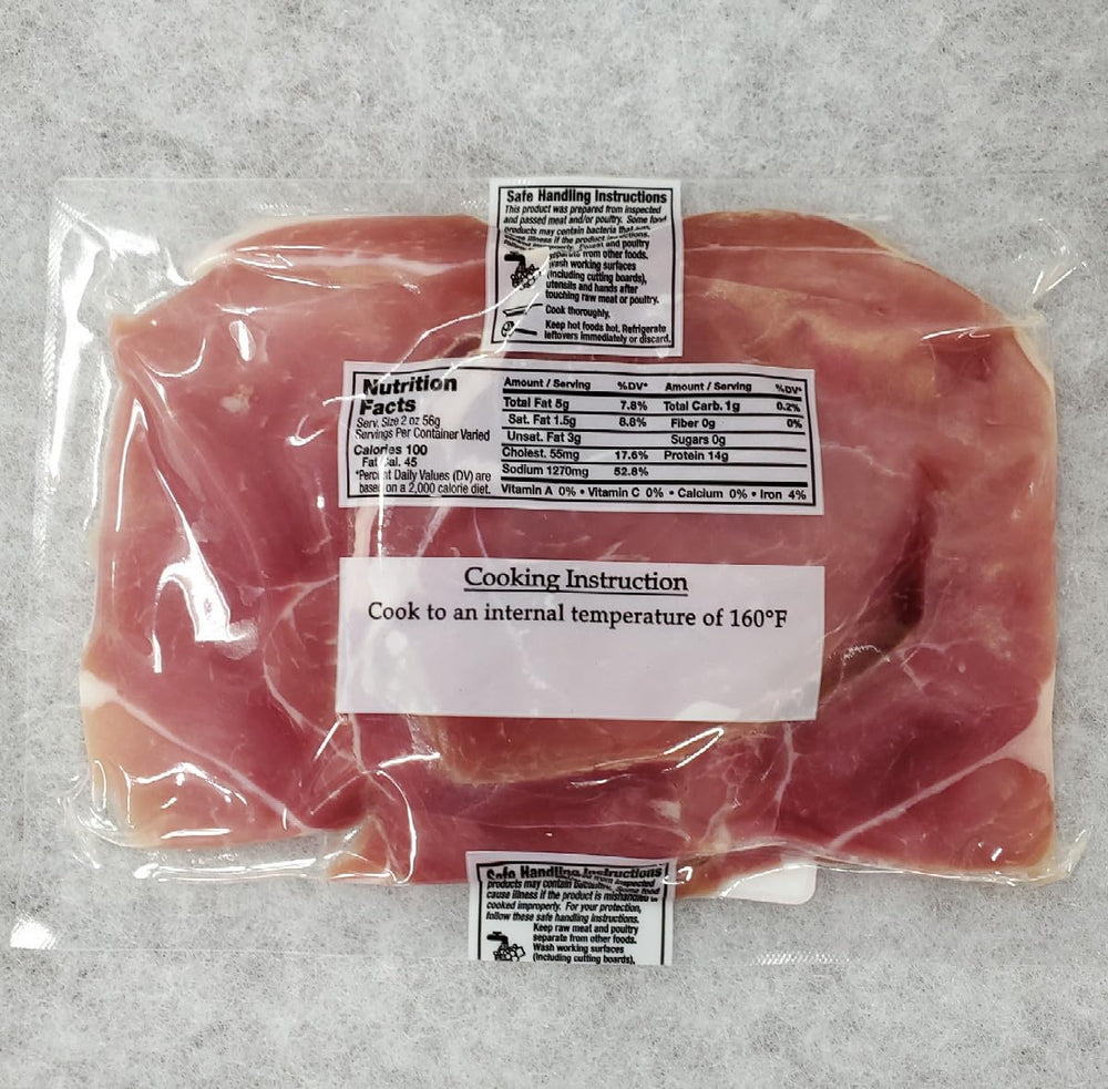 Dan'l Boone Inn primer plano de la textura del jamón con sabor intenso