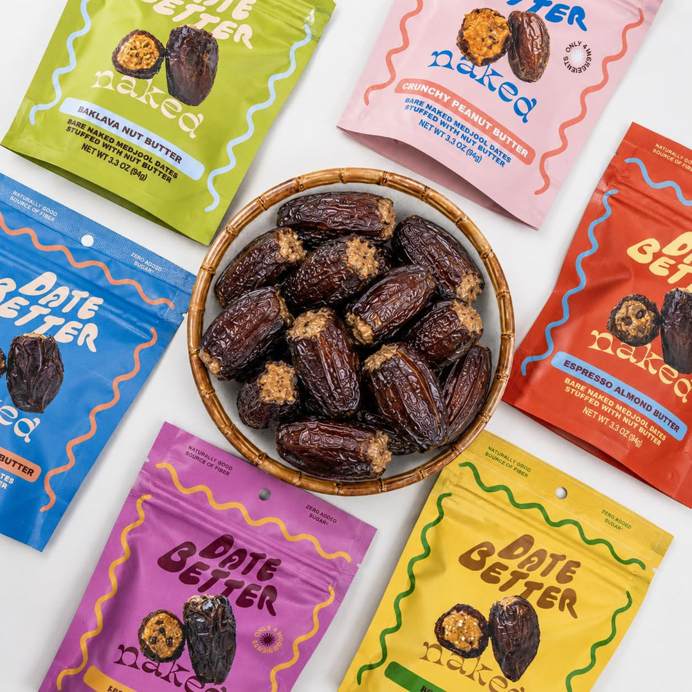 Date Better dátil en mano para comparar tamaño y porción práctica