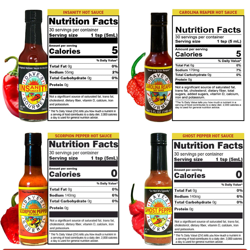 Dave's Gourmet Carolina Reaper enfoque en botella con textura y promesa de sabor intenso