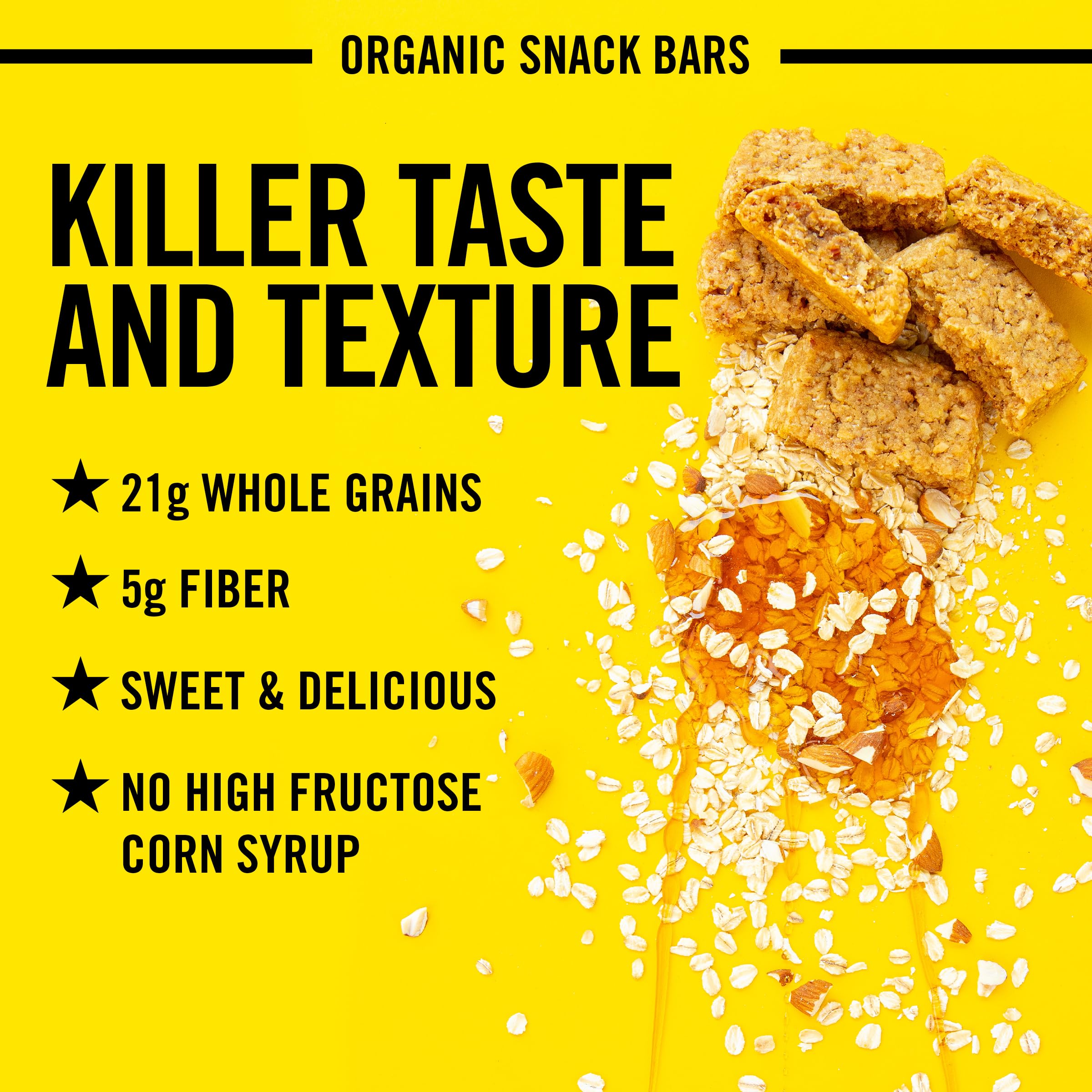 Dave's Killer Bread etiqueta nutricional con granos integrales y fibra