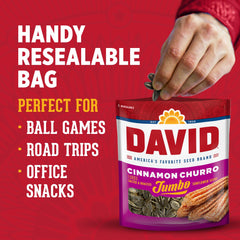 DAVID primer plano del recubrimiento cinnamon churro para sabor visible