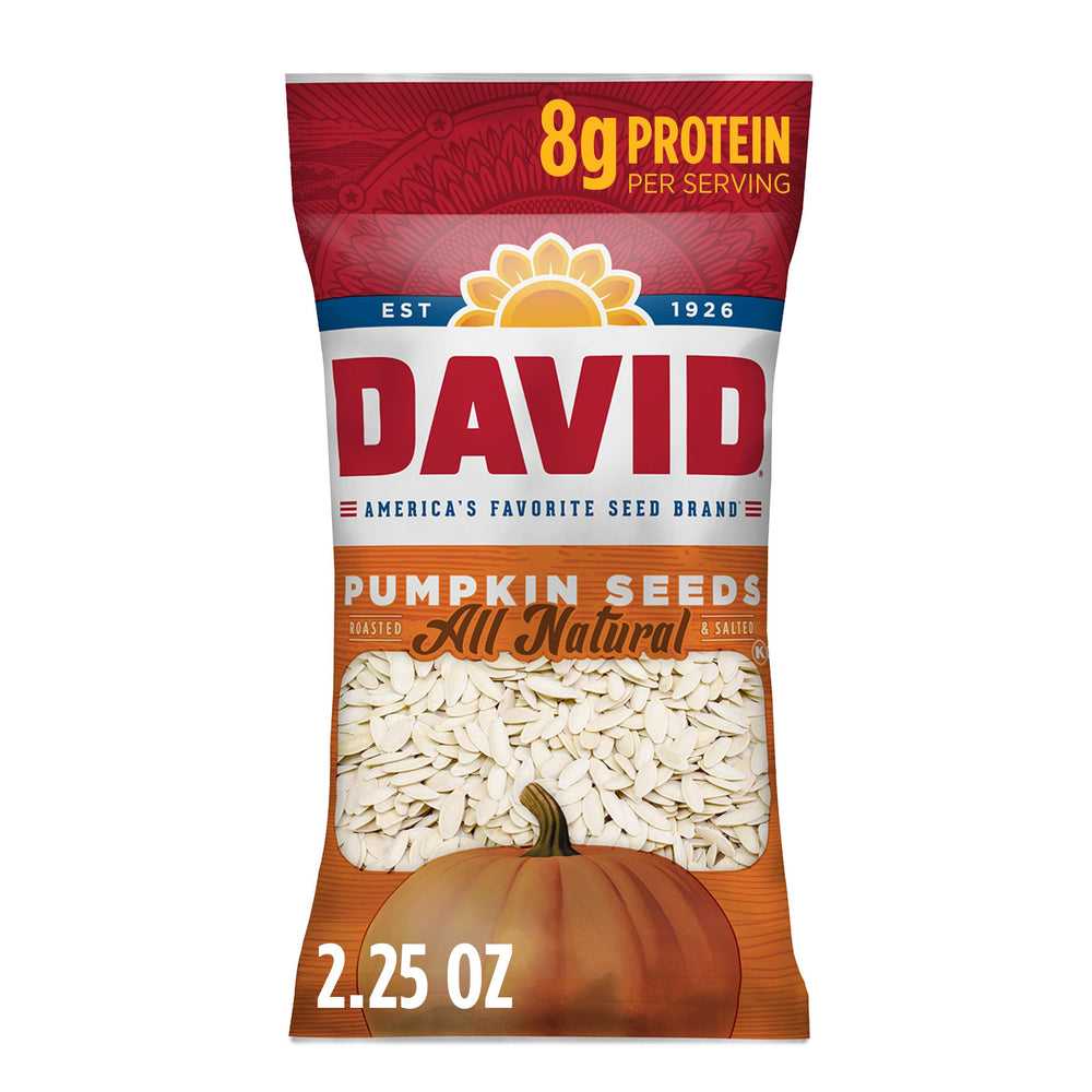 DAVID paquete de 12 bolsitas visible, práctico para compartir y almacenar