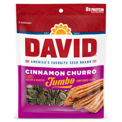 DAVID paquete frontal Cinnamon Churro muestra diseño y conveniencia