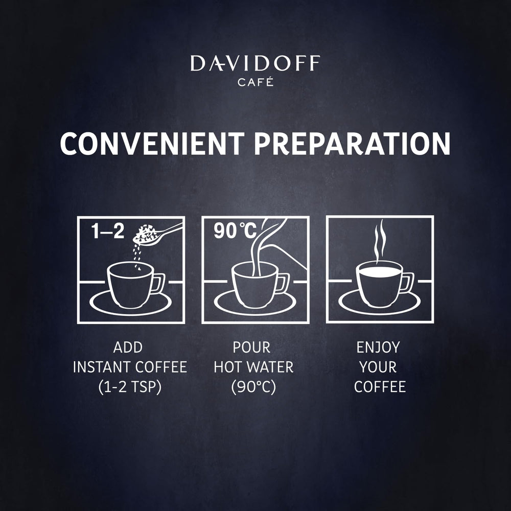 Davidoff cucharada de café instantáneo lista para disolver, preparación rápida