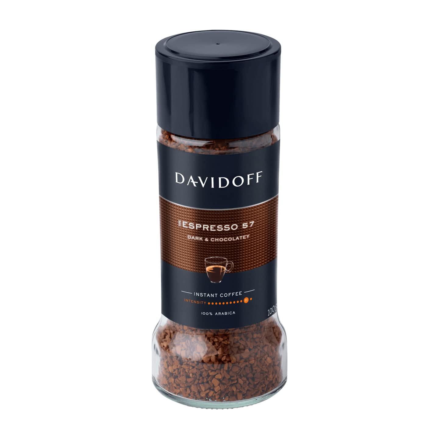 Davidoff etiqueta con información de tueste y origen, confianza en el producto