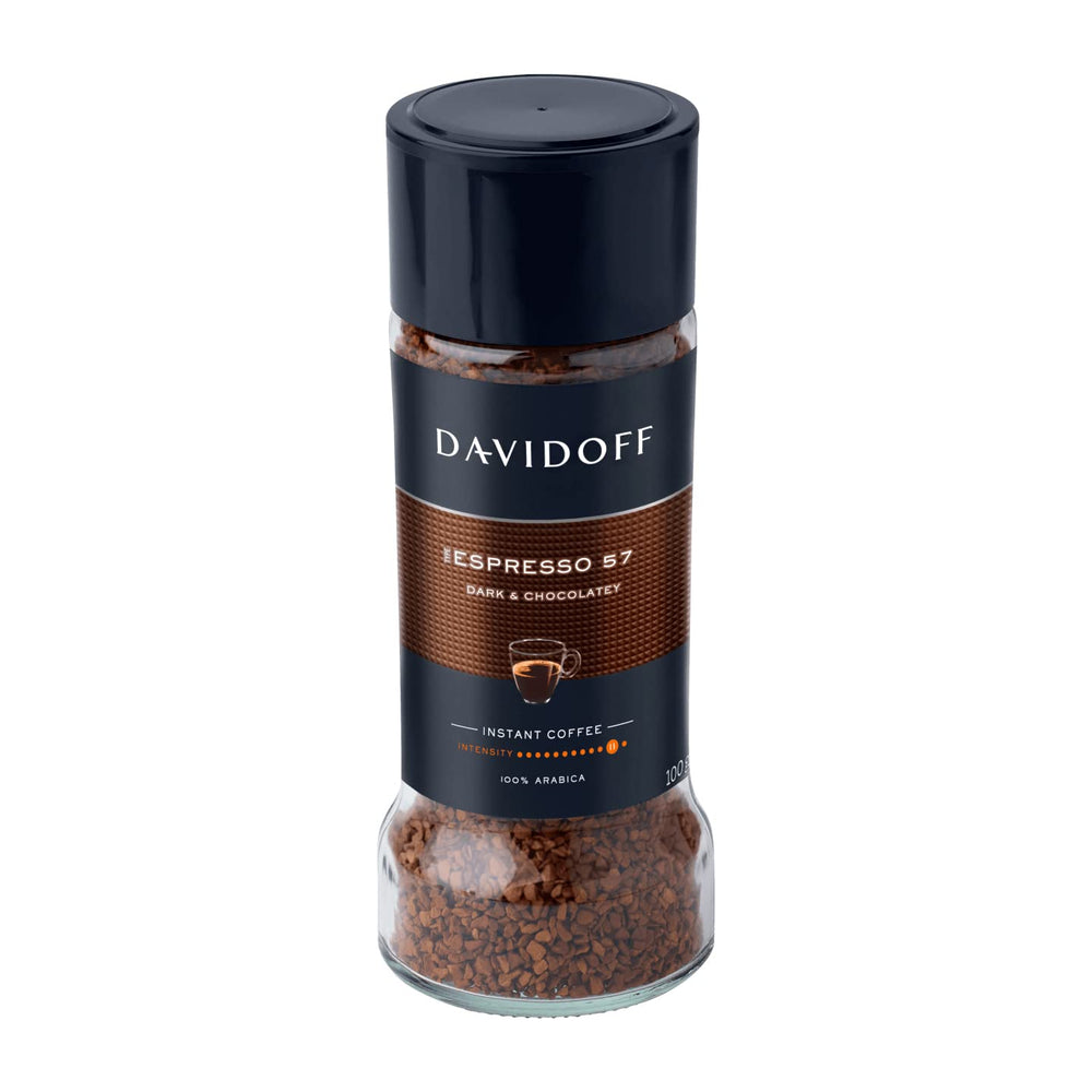 Davidoff etiqueta con información de tueste y origen, confianza en el producto