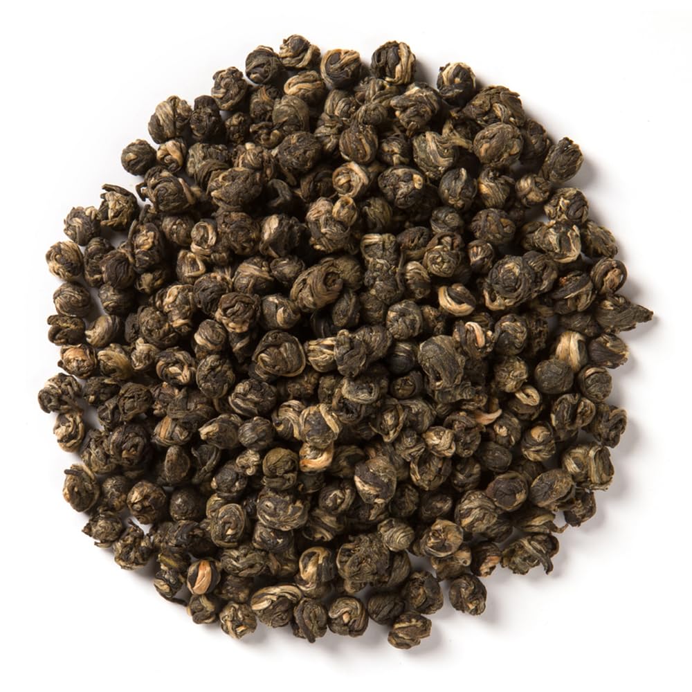 Davidson's primer plano de perlas de té que demuestra textura y liberación aromática