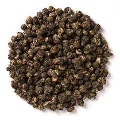 Davidson's primer plano de perlas de té que demuestra textura y liberación aromática