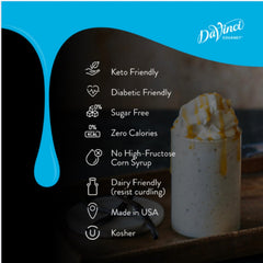 DaVinci botella en mano 750 ml escala práctico para cafetería