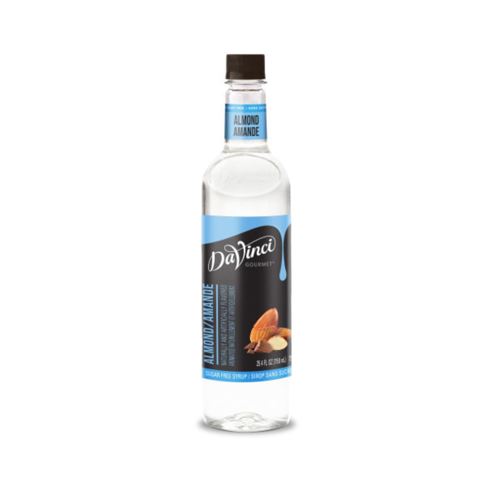 DaVinci botella frente almendra muestra sabor y uso
