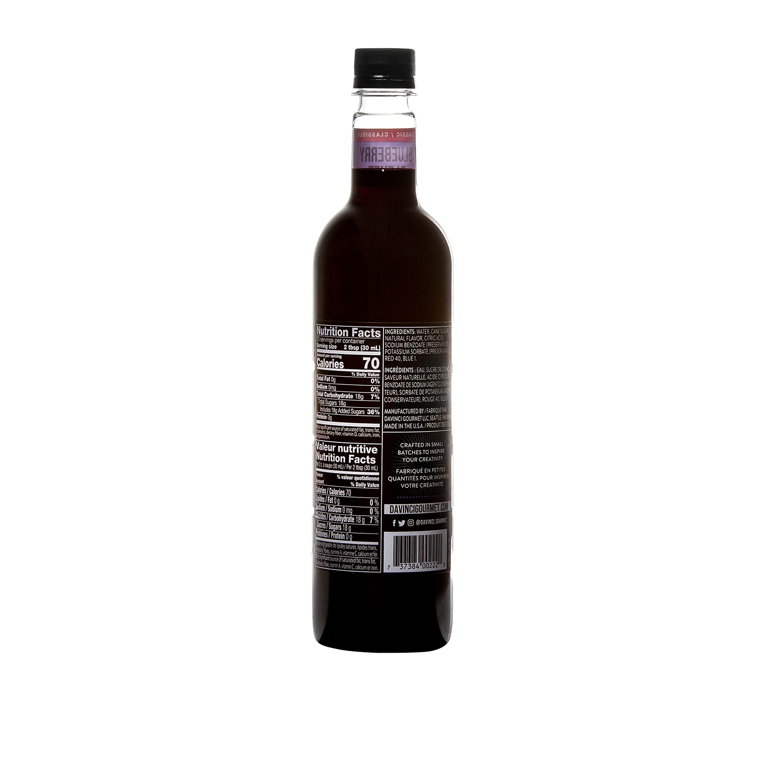 DaVinci Gourmet cierre y etiqueta legible para uso profesional