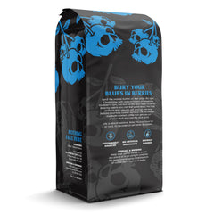 Death Wish Coffee primer plano del molido que destaca su textura para una extracción consistente