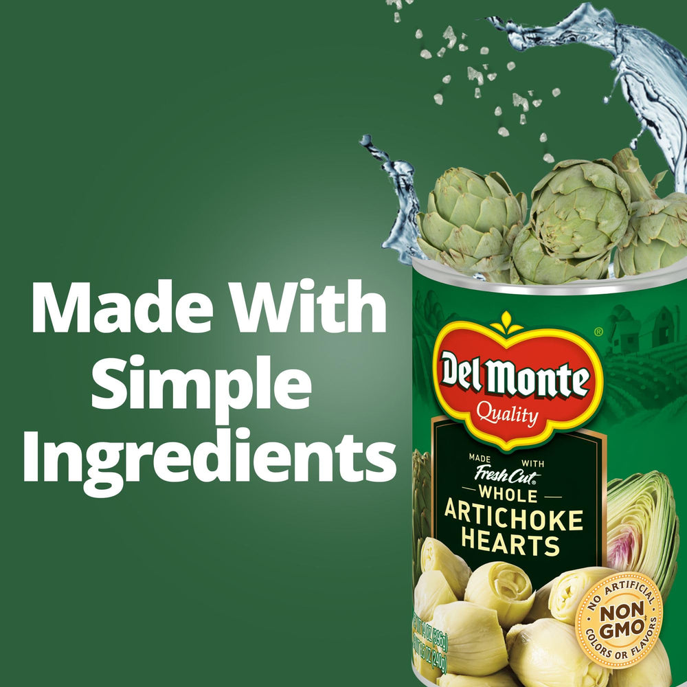 Pack de 12 latas Del Monte visto desde arriba, almacenamiento y ahorro