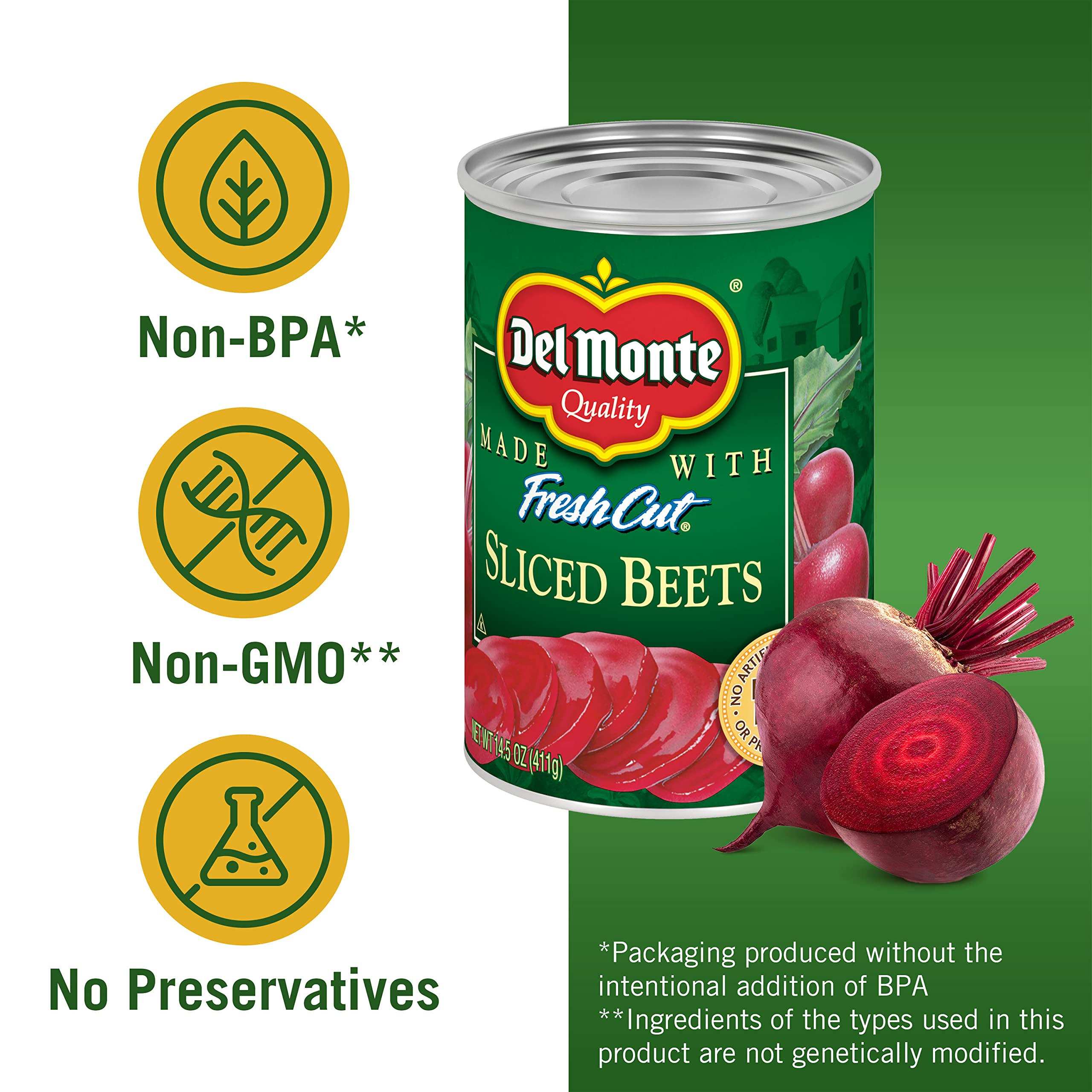 Del Monte remolacha en ensalada colorida para mayor practicidad