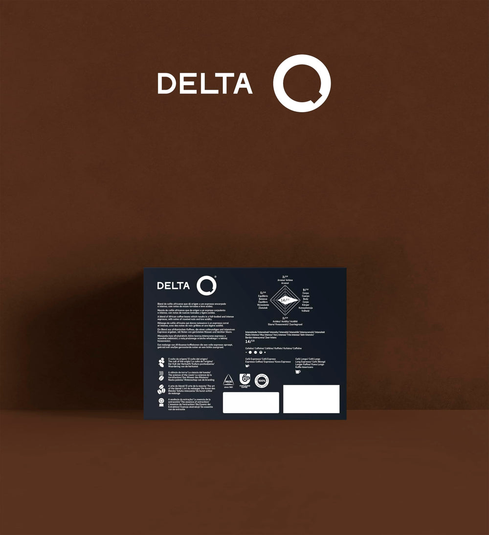 Delta Q cápsula detalle textura, calidad de sellado y frescura