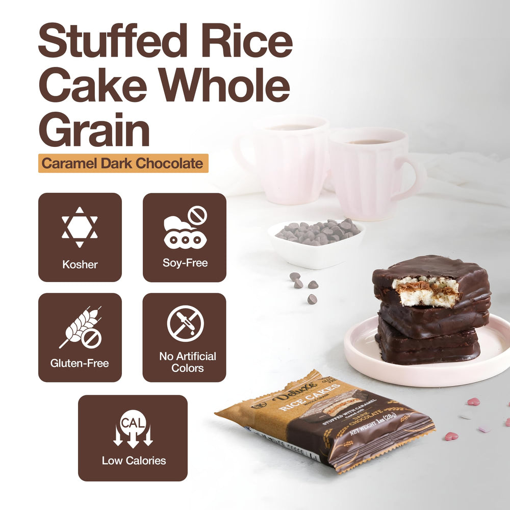 Deluxe & Bla Bla textura crujiente del arroz integral para satisfacción