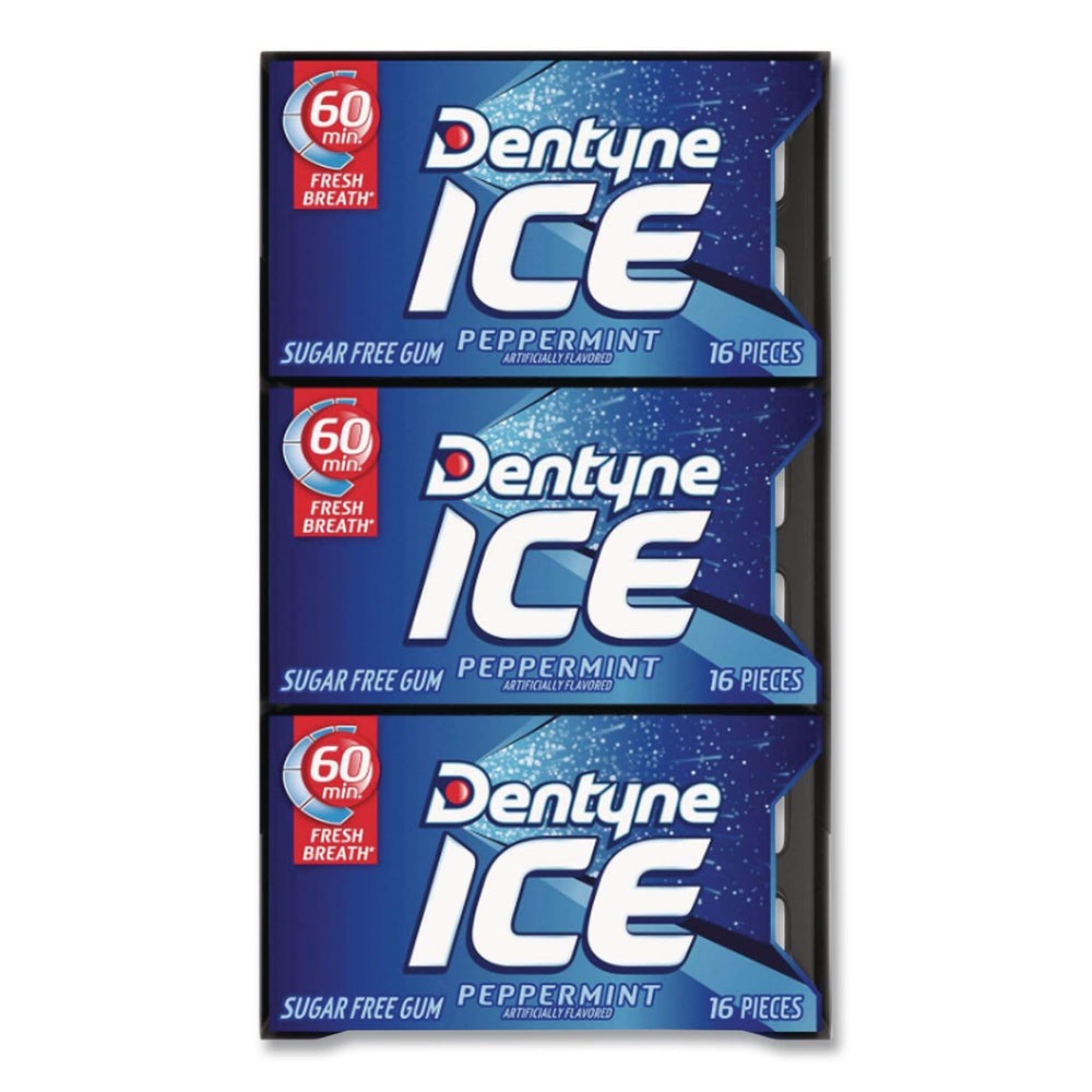 Dentyne etiqueta nutricional y lista de ingredientes visible