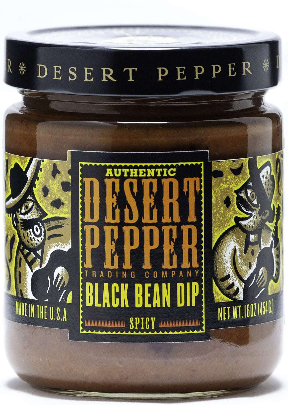 Desert Pepper frasco frontal mostrando etiqueta y tamaño, ideal para servir