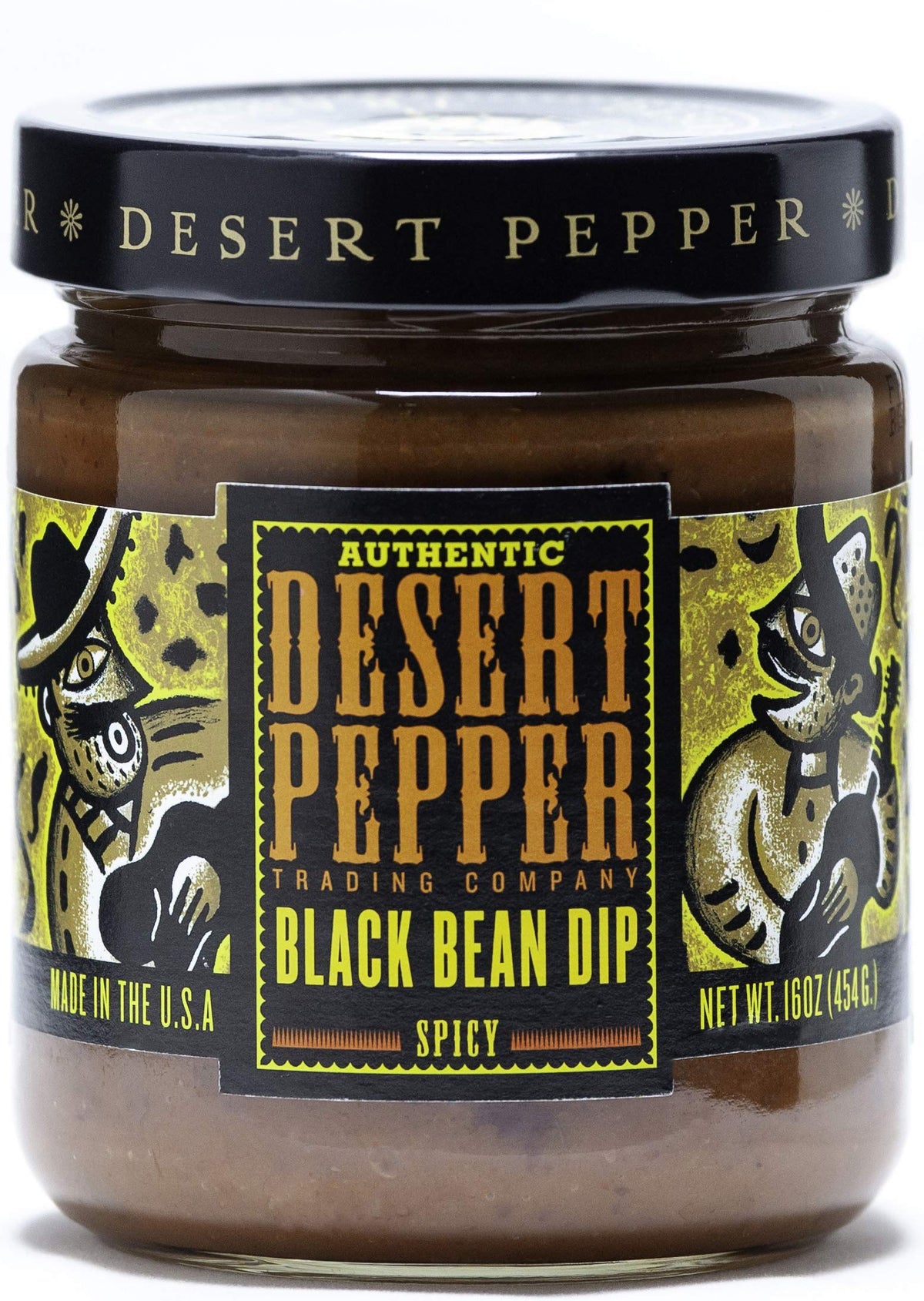 Desert Pepper frasco frontal mostrando etiqueta y tamaño, ideal para servir