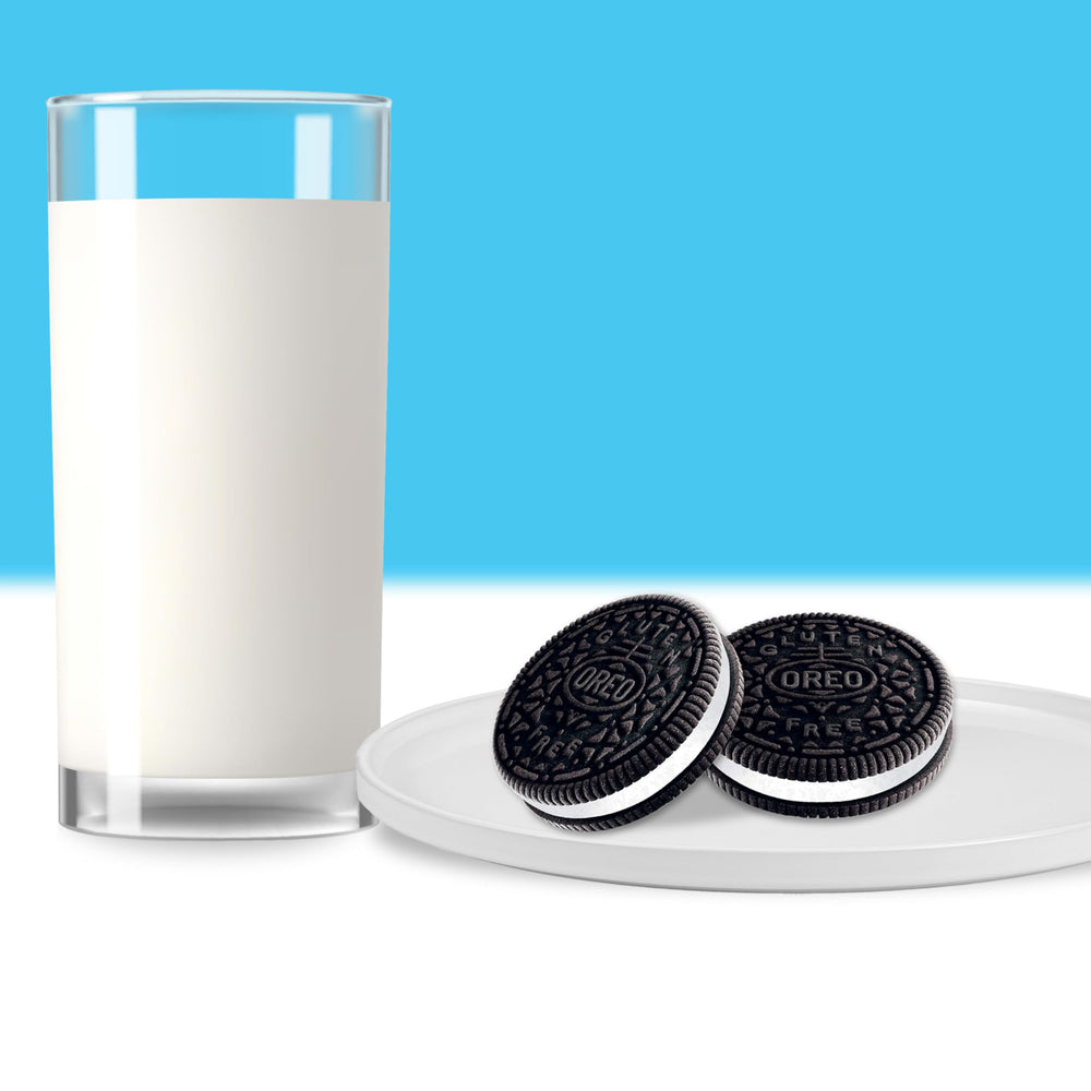 Corte transversal del relleno Double Stuf OREO, OREO con doble crema para mayor sabor