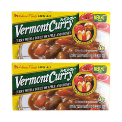 DETROVA House Foods Vermont Curry vista frontal del empaque, información y beneficio de conveniencia