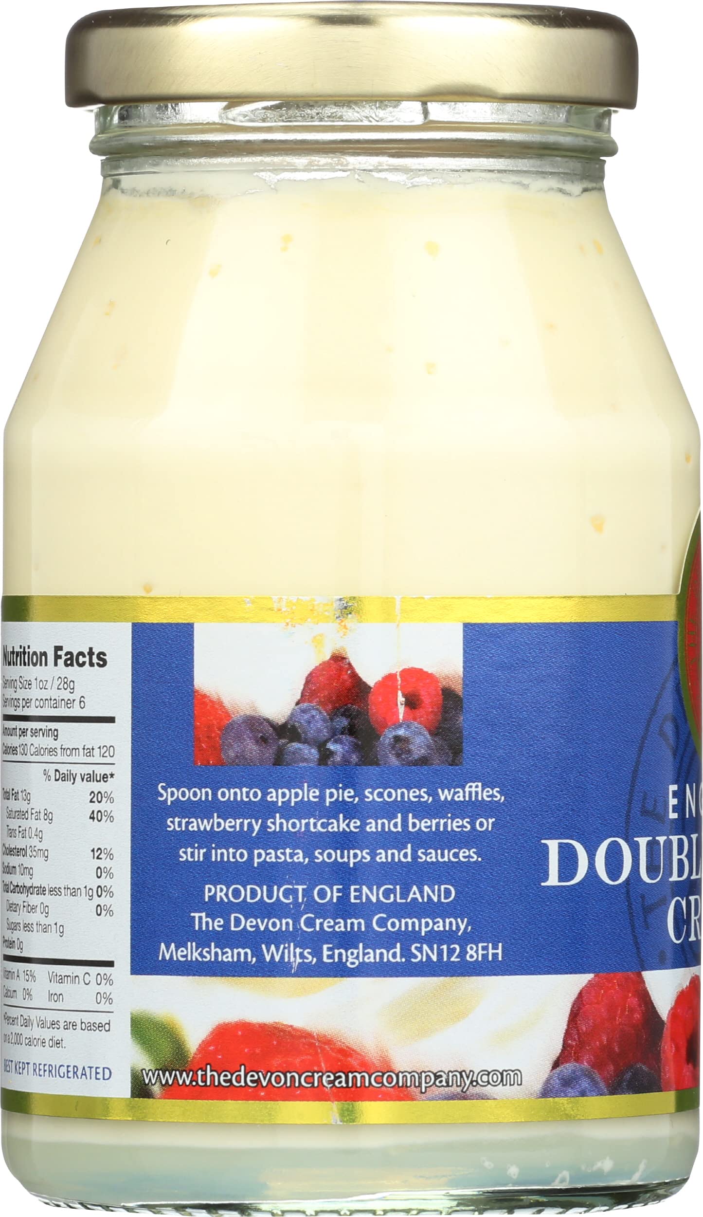 Devon Cream Company tamaño del tarro comparación ideal porciones