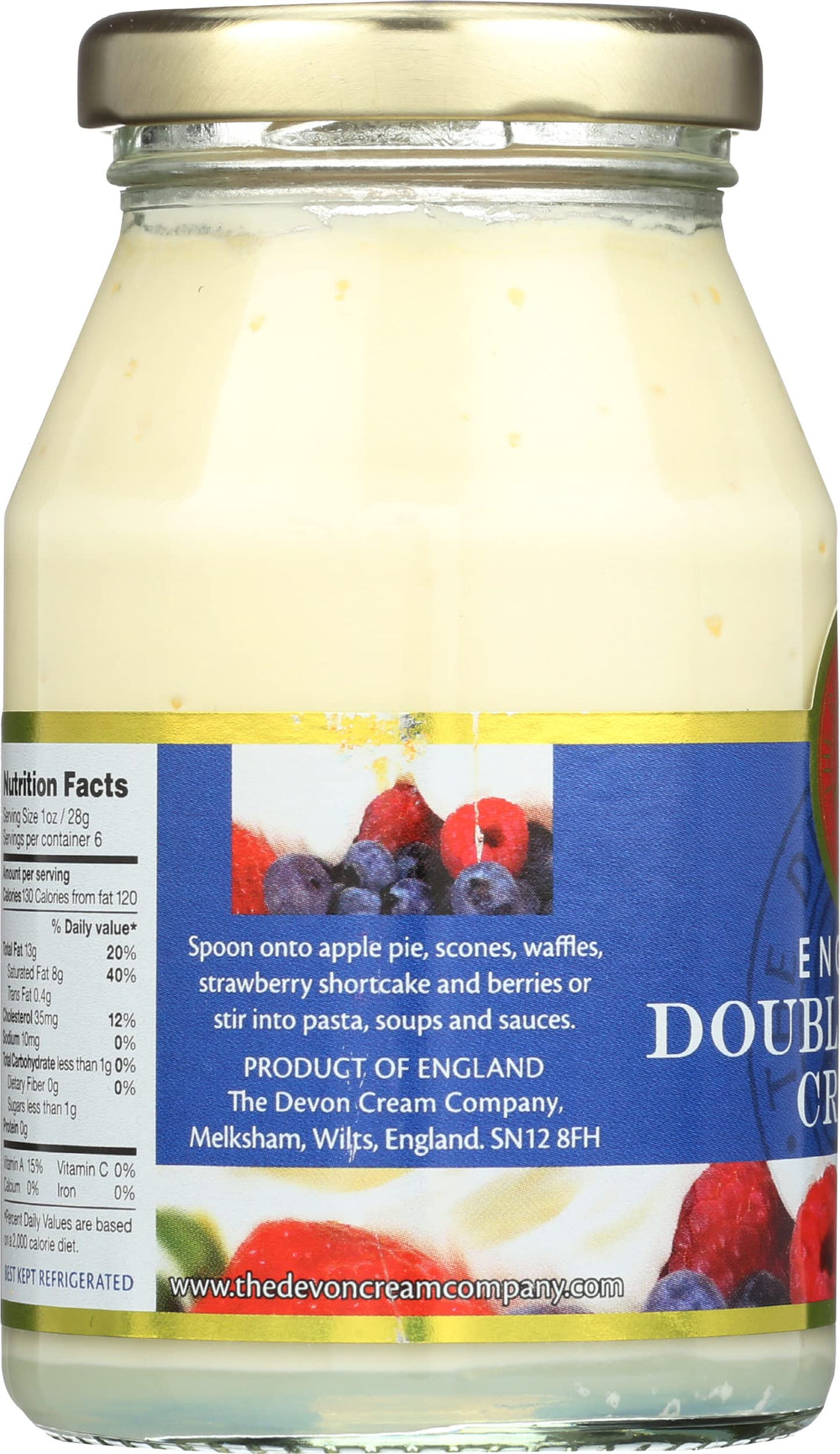Devon Cream Company tamaño del tarro comparación ideal porciones