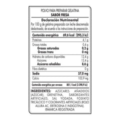 D'Gari gelatina de fresa servida en copa como postre rápido y atractivo