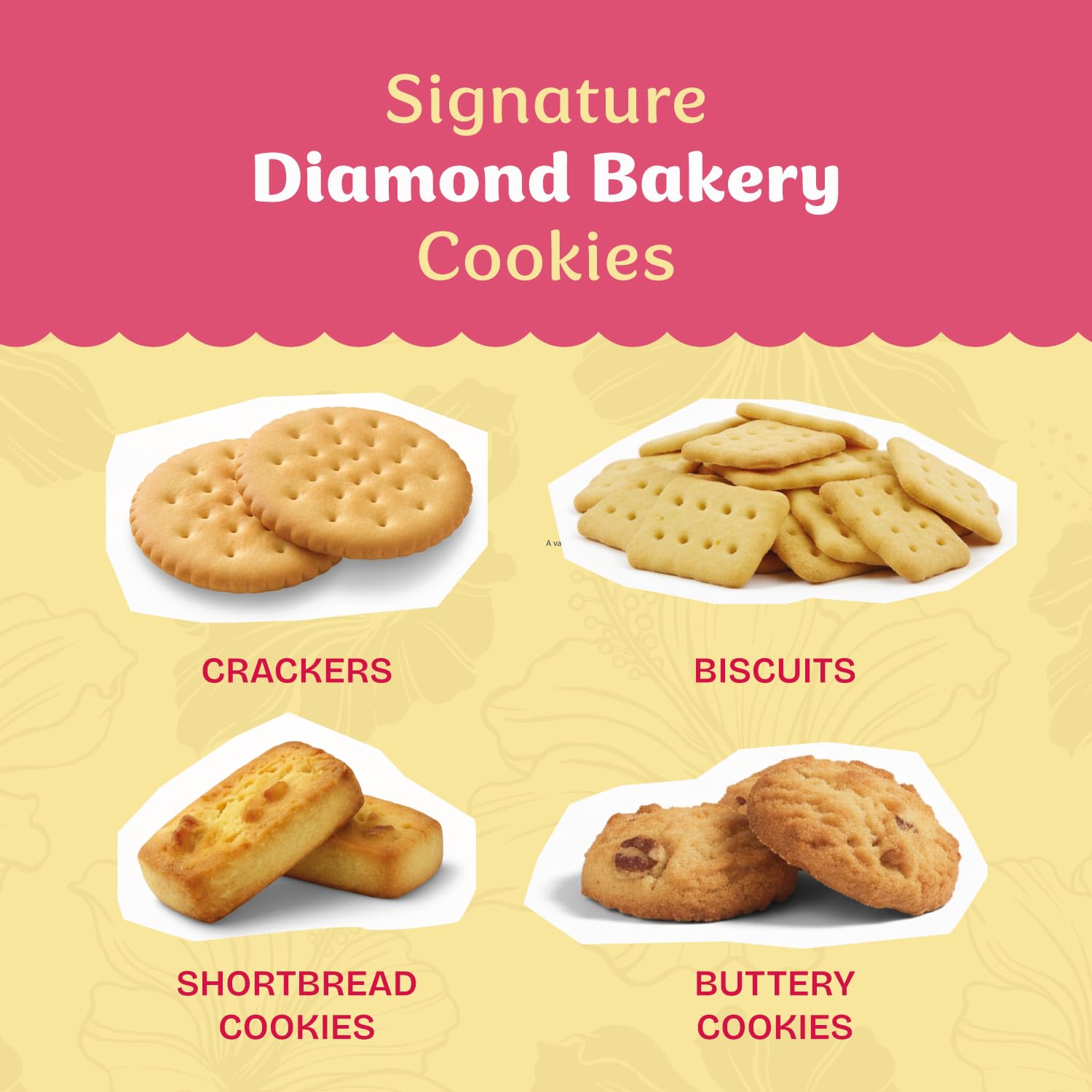 Diamond Bakery galleta individual envuelta para mantener frescura y transporte fácil