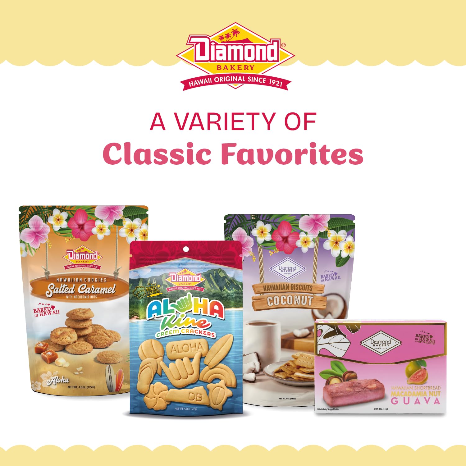 Diamond Bakery galletas servidas junto a taza de café, sugerencia de consumo