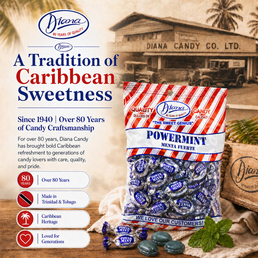 DIANA 55 YEARS OF QUALITY AND DESIGN etiqueta con información del producto y detalles de ingredientes
