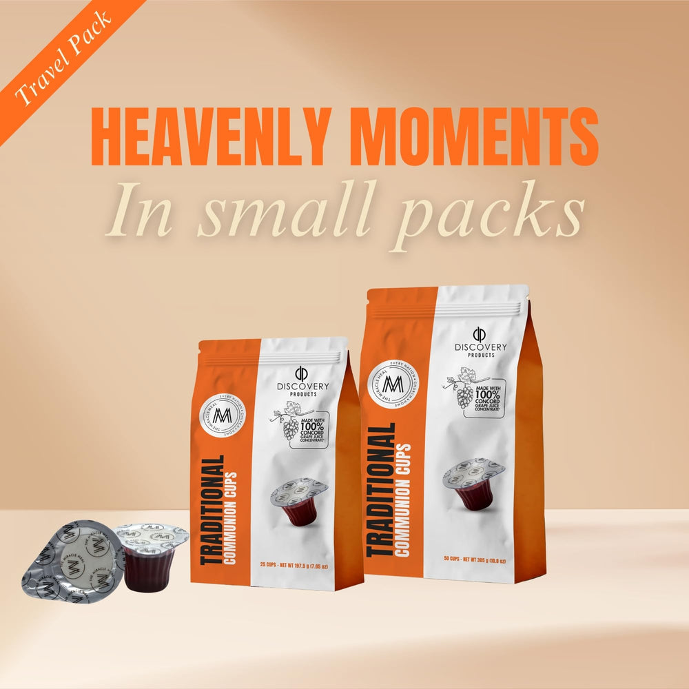 DISCOVERY PRODUCTS hostia sin levadura visible en la tapa, mantiene integridad y limpieza