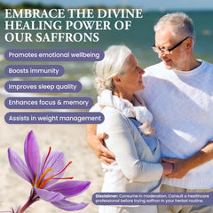 Divine Healing Saffron caja regalo limitada con envase y tapa de bambú